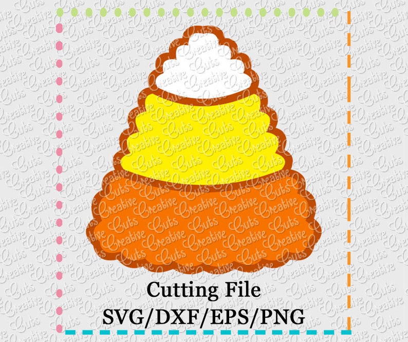 Scallop Candy Corn Cutting File SVG, EPS, DXF, and Png for Cutting ...