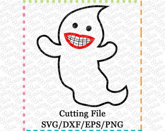 EXCLUSIVE SVG eps DXF Ghost Braces Cutting File svg, ghost svg, braces svg, halloween svg, ghost cutting file, ghost cut file