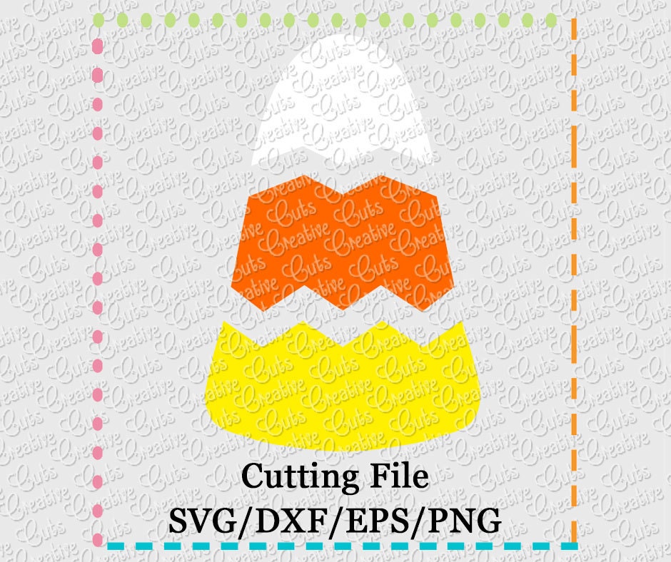 Candy Corn Chevron Cutting File SVG, EPS, DXF, and Png for Cutting ...