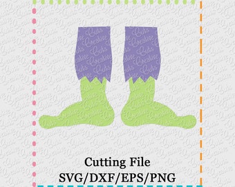 Zombie Legs Cutting File SVG, EPS, DXF, and png for cutting machines Silhouette Cameo Cricut Scan n Cut