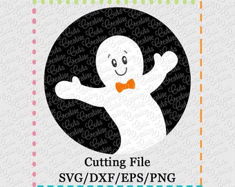 Ghost Cutting File SVG, EPS, DXF, and png for cutting machines Silhouette Cameo Cricut Scan n Cut