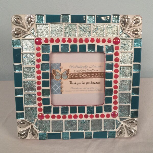 Christmas Green Mosaic Picture Frame