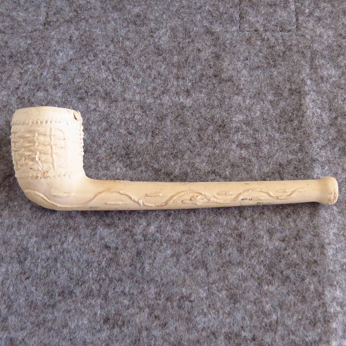 Clay smoking pipe Vintage Clay Smoking Pipe Unused Vintage Etsy