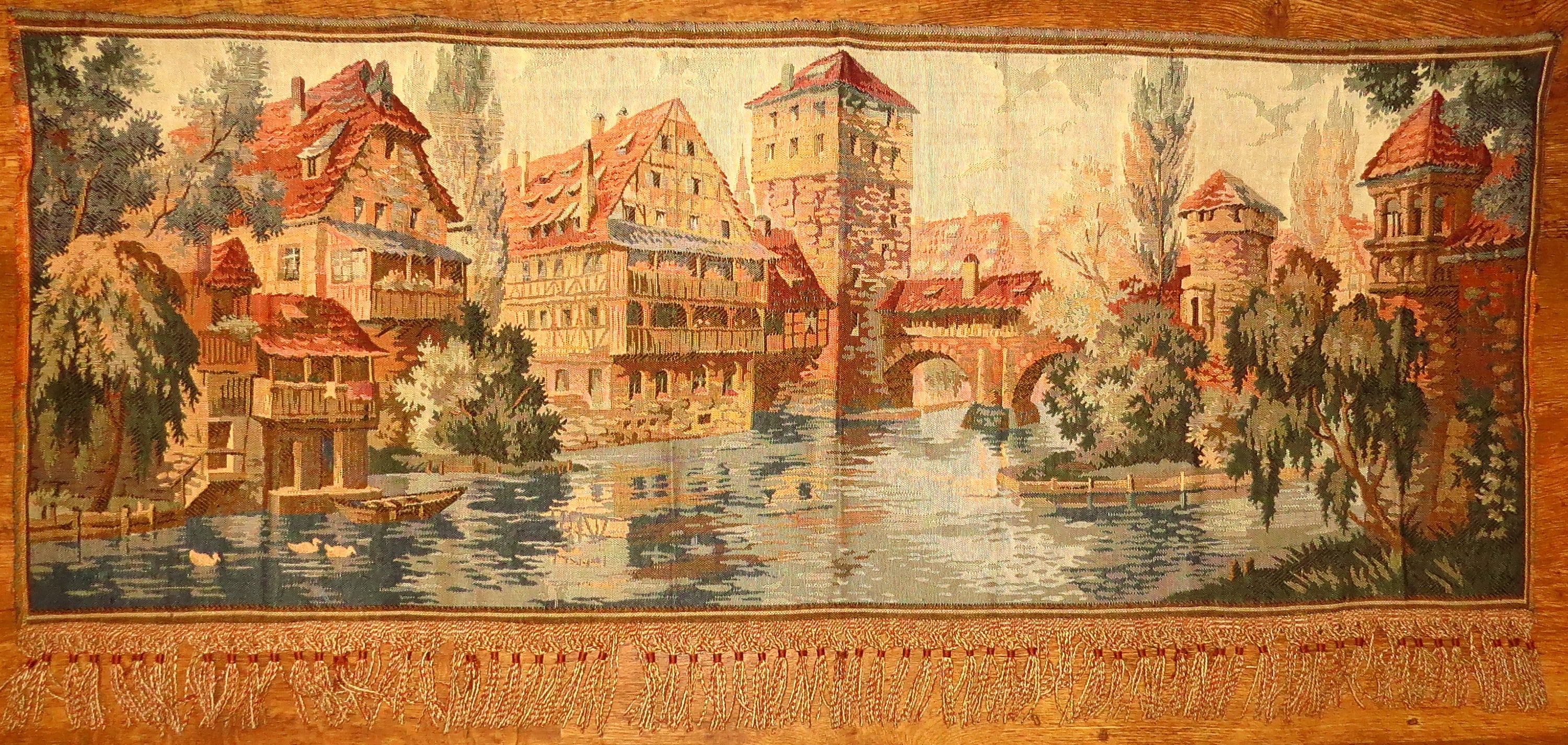 German's Medieval city Tapestry rug Gobelin wall carpet  Etsy