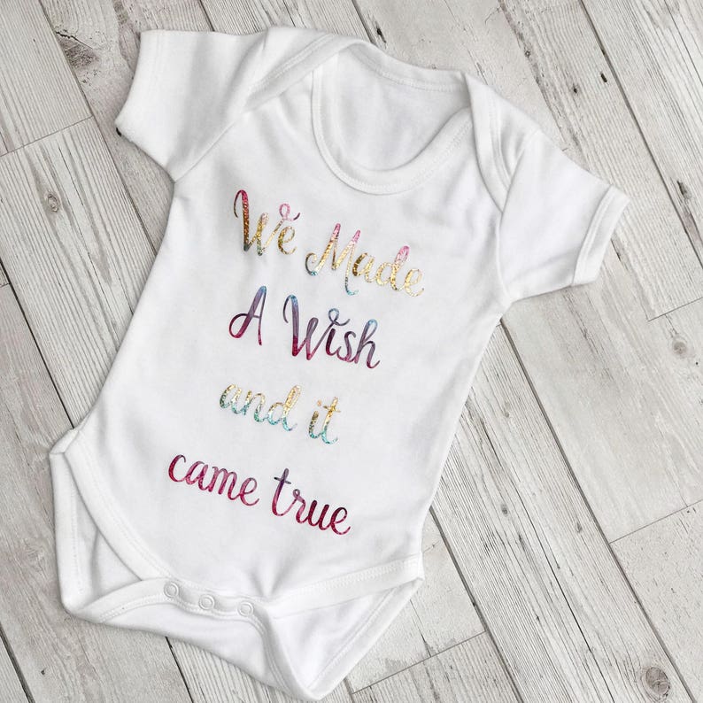 Precious Little Miracle Embroidered Baby Vest Gift Rainbow Unisex