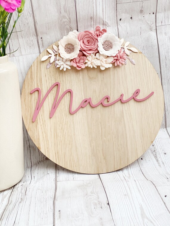 Flower girl store plaque