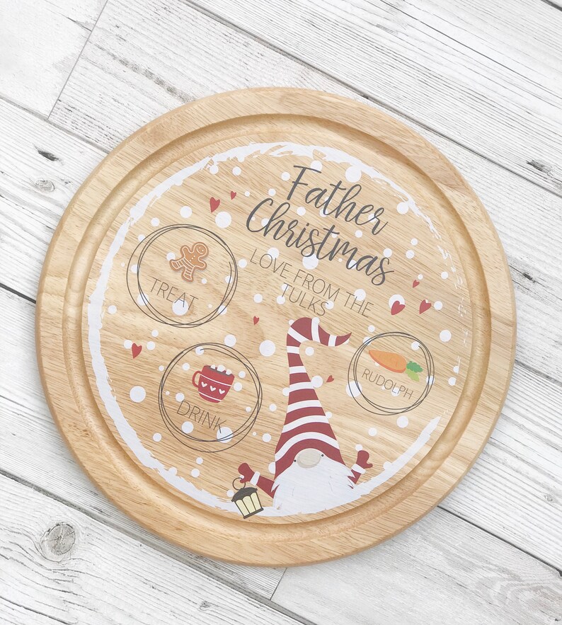 Christmas Eve Board Christmas Eve Wooden Board Santa Etsy