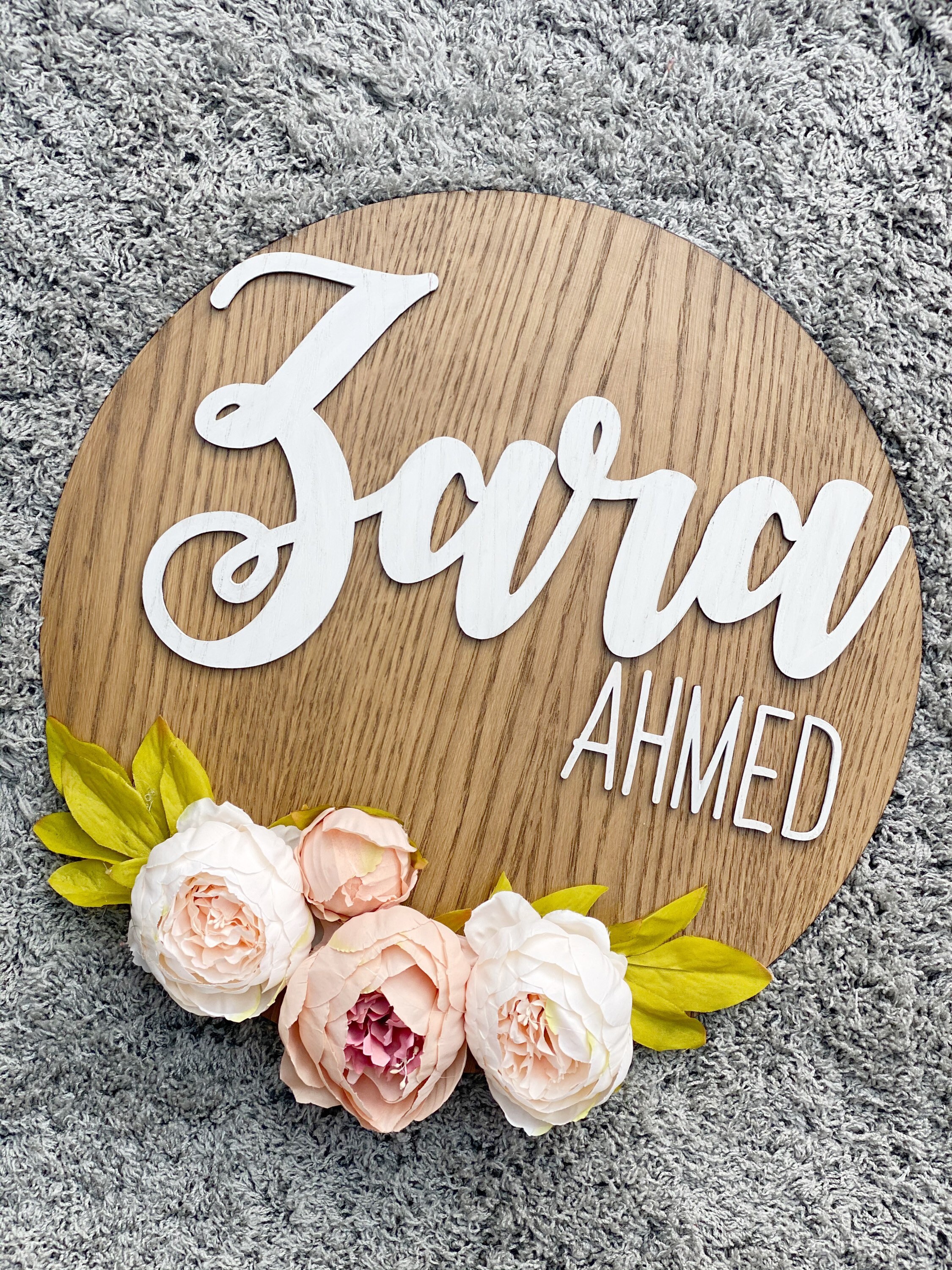 Large Name Sign Wall Plaque Nursery Decor Wooden Plaque Etsy