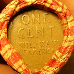 Lincoln Wheat Penny Roll 1909-VDB & IH Indian Head Cents End Coins