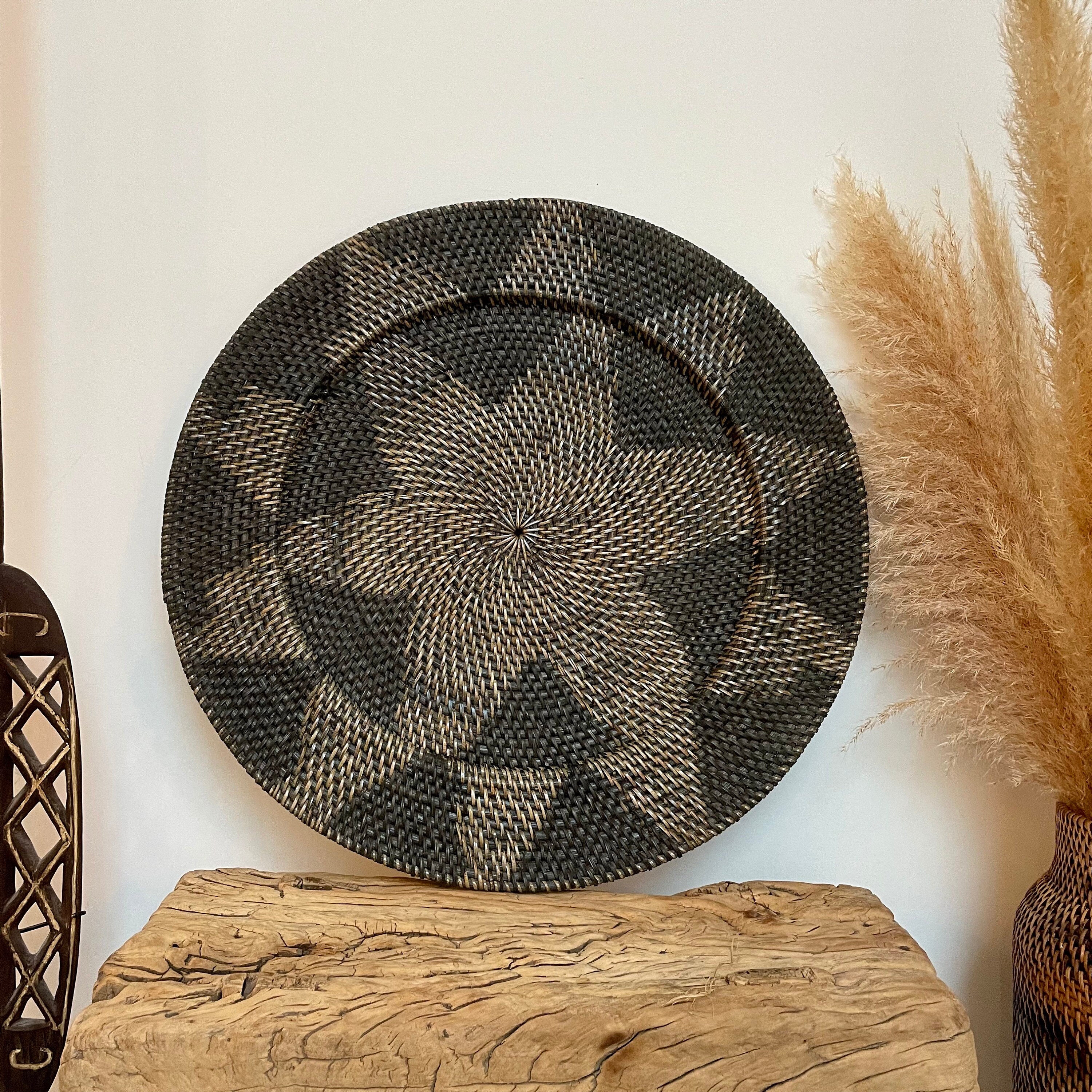 Panier Mural Ethnique Noir Canggu M