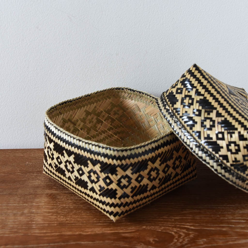 Boites Bohème Bamboo Noir ou Blanche