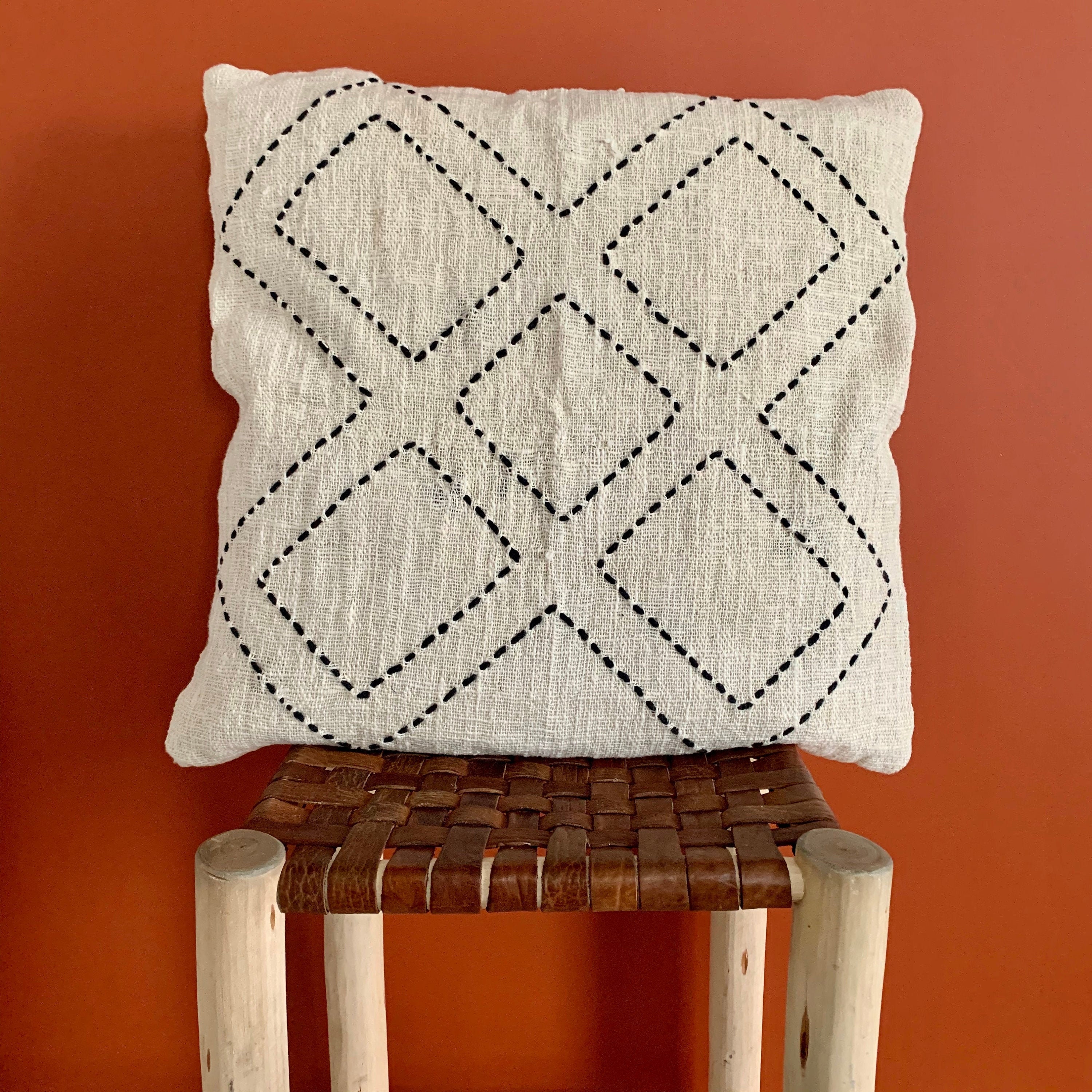 Coussin Bohème en Coton Tissés Boho'