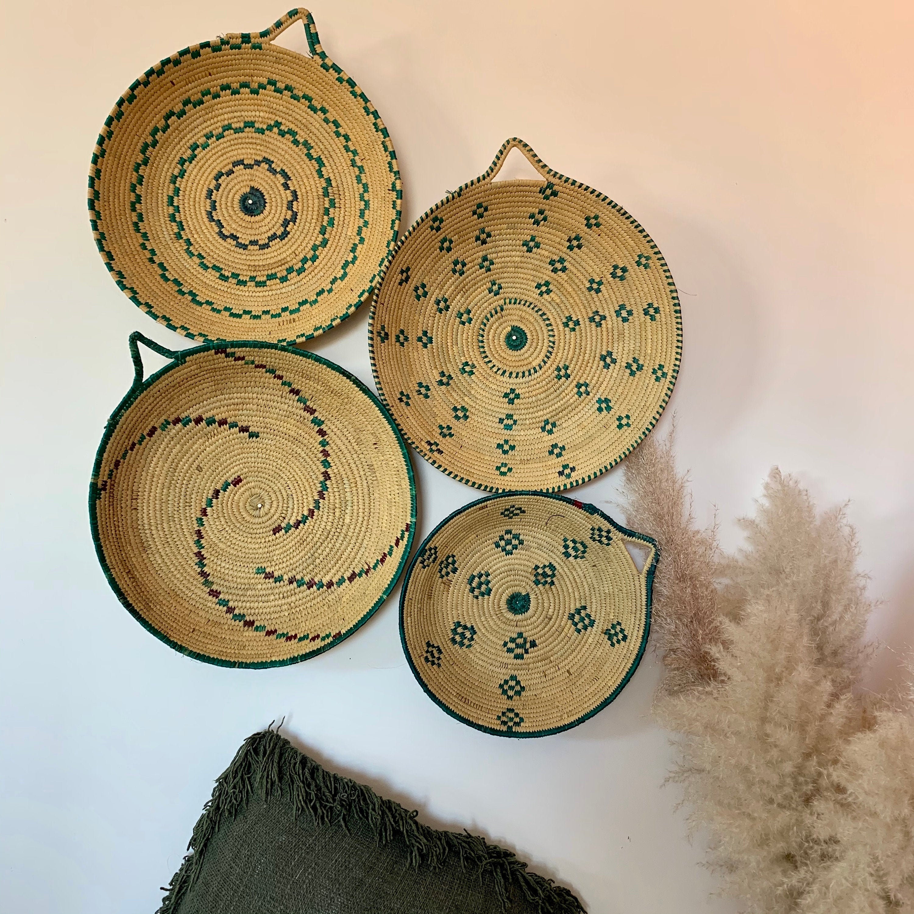Panier/Plateau Mural Du Mali Naturel et Vert