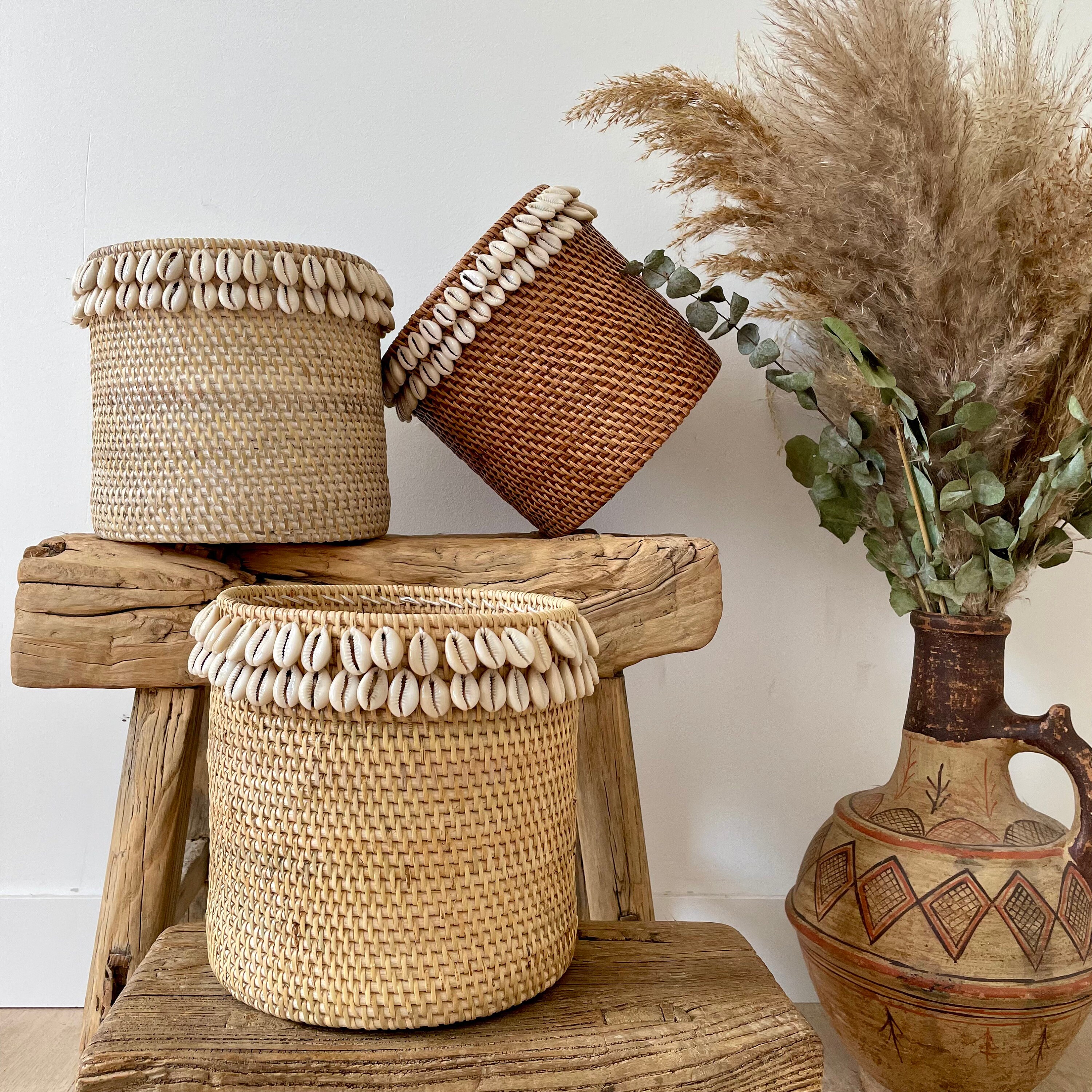 Pots Rotin Coquillages Sam