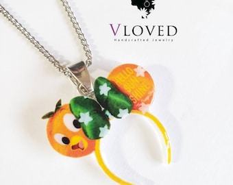 Tiki Room Orange Bird Dole Whip Christmas Xmas Jewelry Disney Pendant Necklace Tiki Room Orange Bird Dole Whip Christmas Xmas Jewelry Disney Pendant Necklace