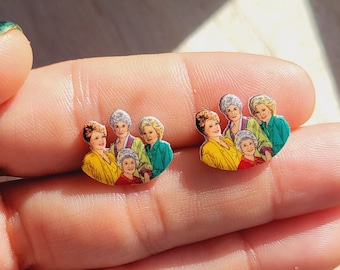 The golden TV show stud earrings
