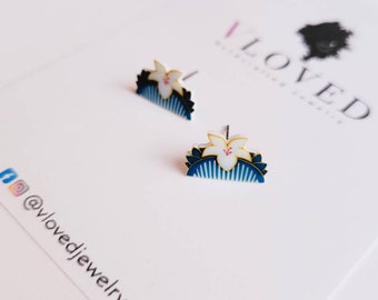 Mulan inspired studs earrings, disney necklace, disney choker, disney jewelry, Disney princess