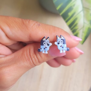 Muffin Dog cartoon inspired studs earrings, disney necklace, disney choker, disney jewelry, Disney princess
