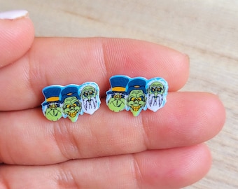 Ghost trio Haunted mansion inspired stud earrings, disney necklace, disney choker, disney jewelry, cat