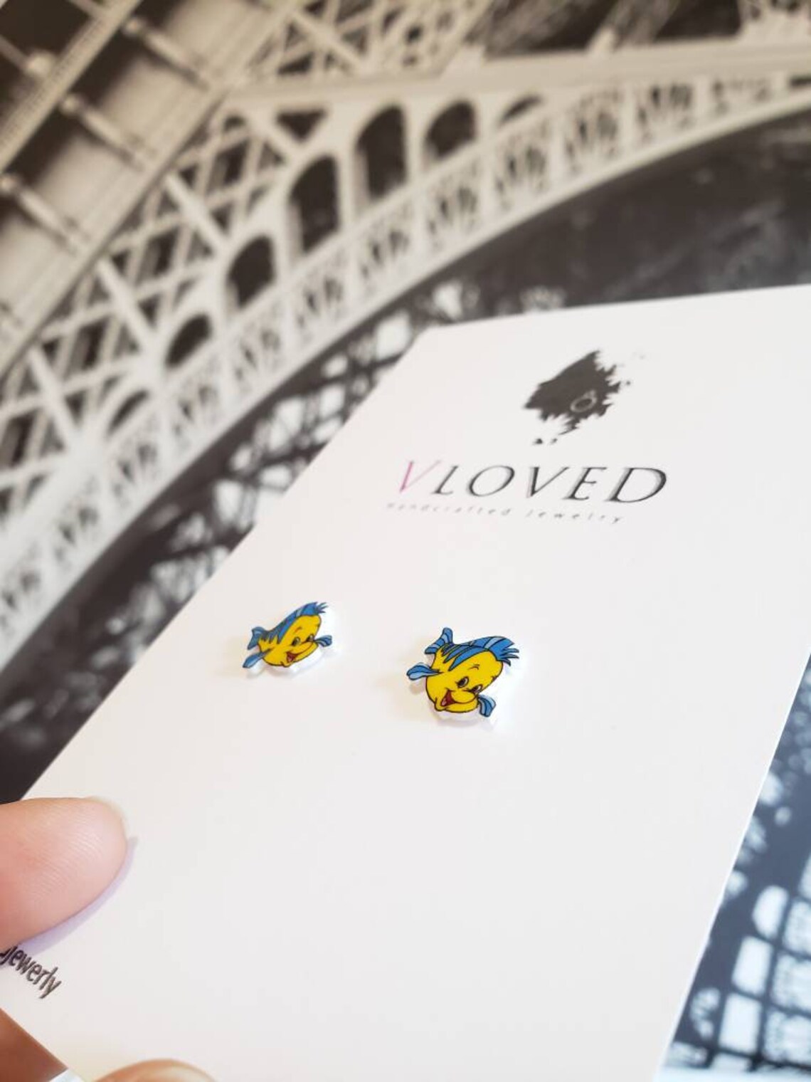 Flounder & Sebastian Inspired Earrings Disney Jewelry Disney Etsy