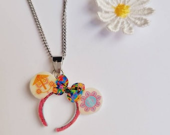 Small world ears necklace, disney jewelry, disney necklace, disney accessories, cosplay