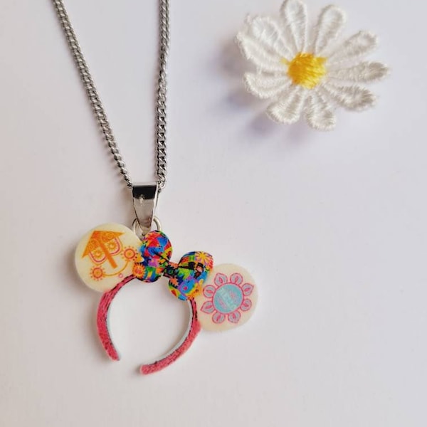 Small world ears necklace, disney jewelry, disney necklace, disney accessories, cosplay