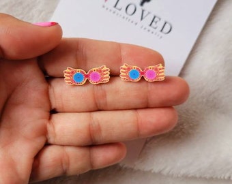 Luna Lovegood stud earrings, inspired earrings, HP, cosplay, potter head