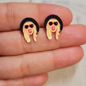 Singer inspired stud earrings