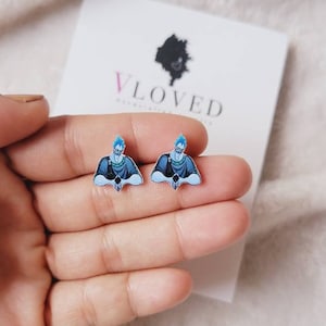 Hades inspired stud earrings, disney necklace, disney choker, disney jewelry,