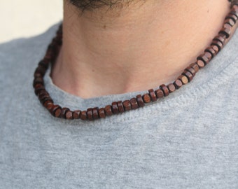 Collier homme perle
