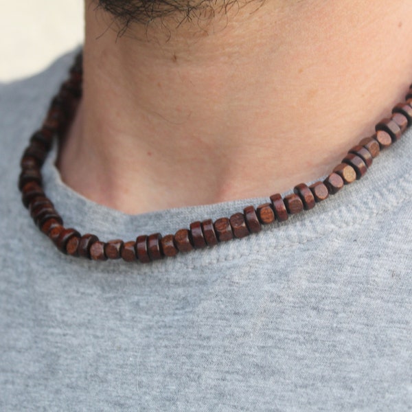 Collier homme perle