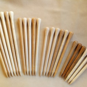 Wooden Hair Stick, Various Size of Hair Sticks, Turned Wooden Hair Sticks, Wooden Stick for Hair Barrette image 2