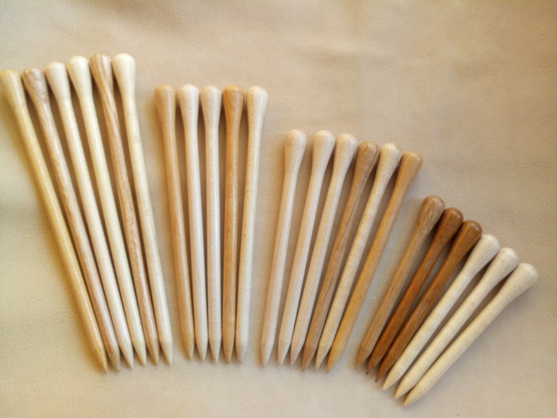 Wooden Hair Stick, Various Size of Hair Sticks, Turned Wooden Hair Sticks, Wooden Stick for Hair Barrette image 2