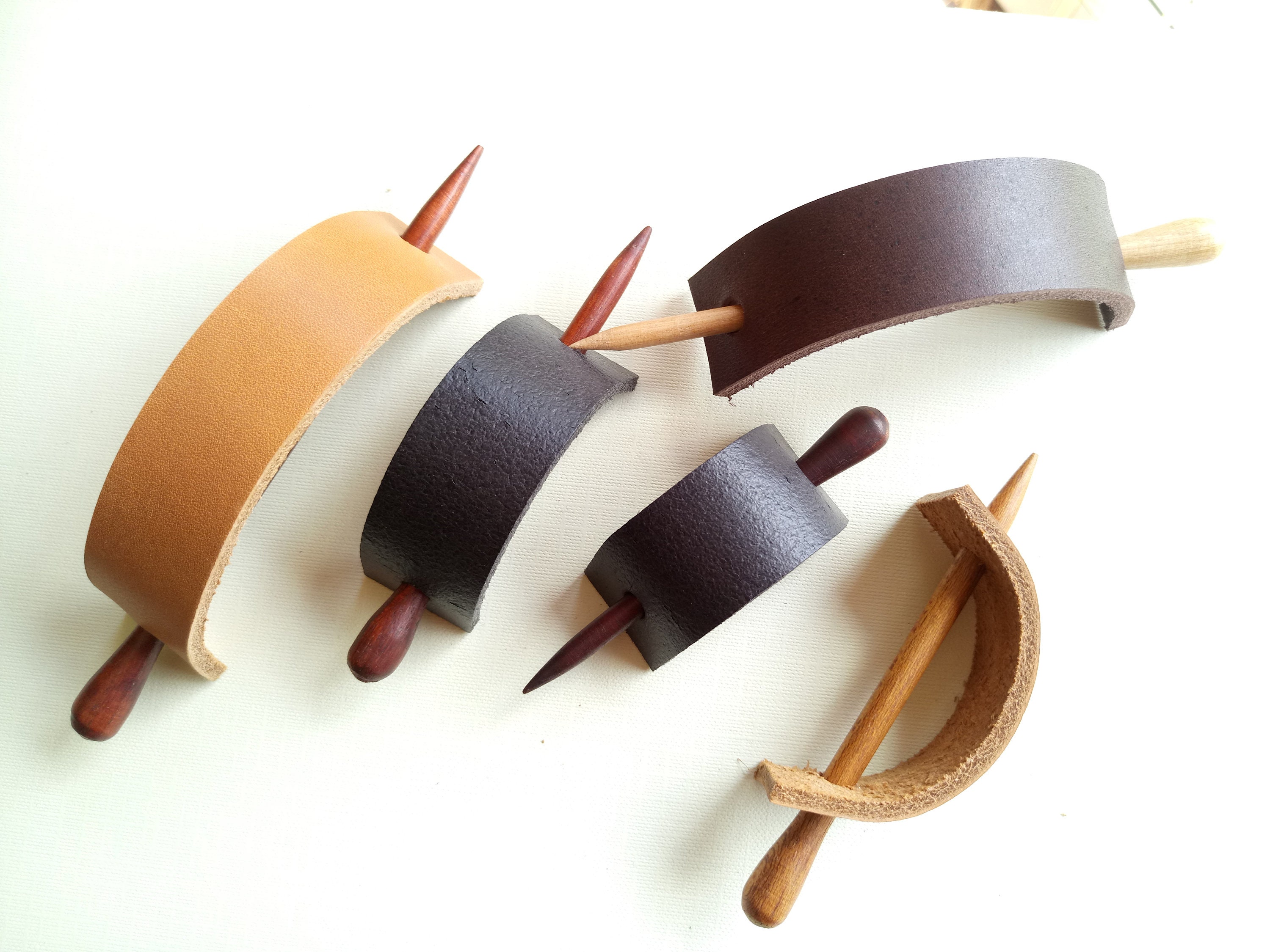 Leather Stick Barrette