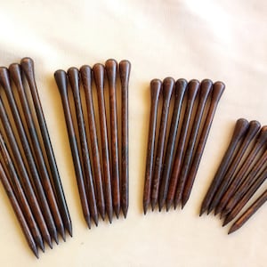 Wooden Hair Stick, Various Size of Hair Sticks, Turned Wooden Hair Sticks, Wooden Stick for Hair Barrette image 8