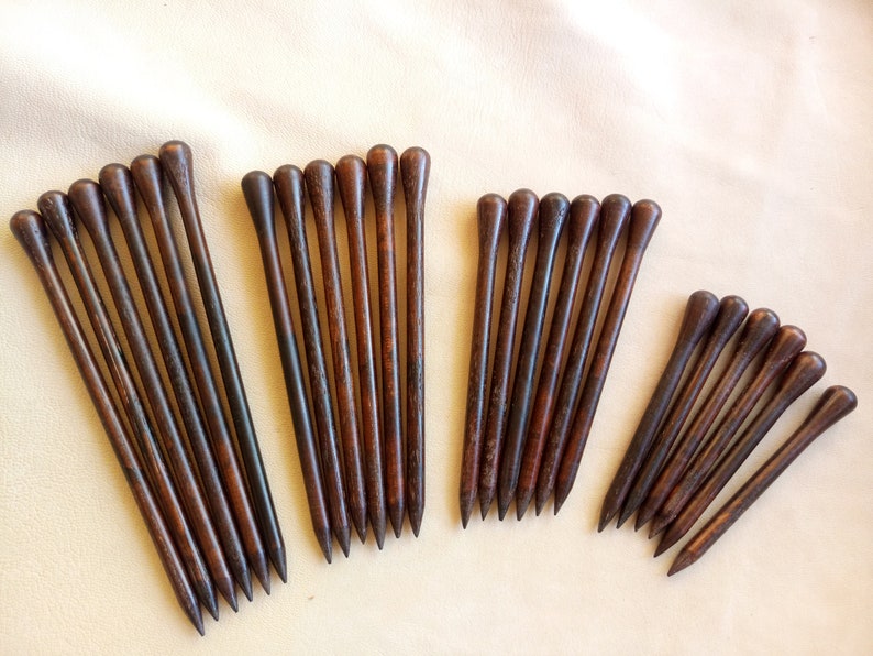 Wooden Hair Stick, Various Size of Hair Sticks, Turned Wooden Hair Sticks, Wooden Stick for Hair Barrette image 8