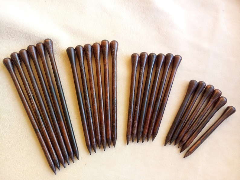 Wooden Hair Stick Various Size of Hair Sticks Turned Wooden - Etsy