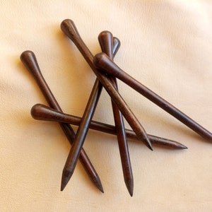 Wooden Hair Stick, Various Size of Hair Sticks, Turned Wooden Hair Sticks, Wooden Stick for Hair Barrette image 9