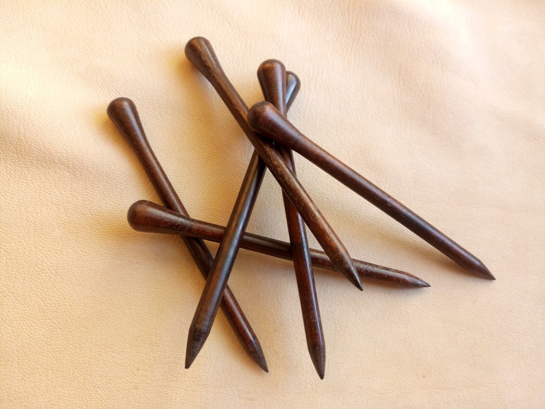 Wooden Hair Stick, Various Size of Hair Sticks, Turned Wooden Hair Sticks, Wooden Stick for Hair Barrette image 9