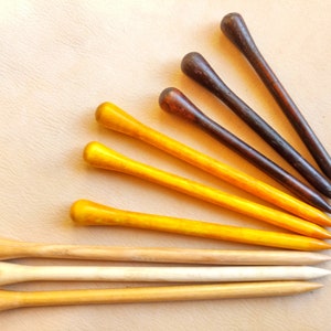 Wooden Hair Stick, Various Size of Hair Sticks, Turned Wooden Hair Sticks, Wooden Stick for Hair Barrette image 10