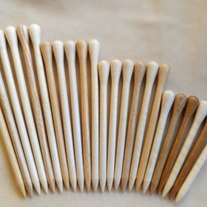 Wooden Hair Stick, Various Size of Hair Sticks, Turned Wooden Hair Sticks, Wooden Stick for Hair Barrette image 1