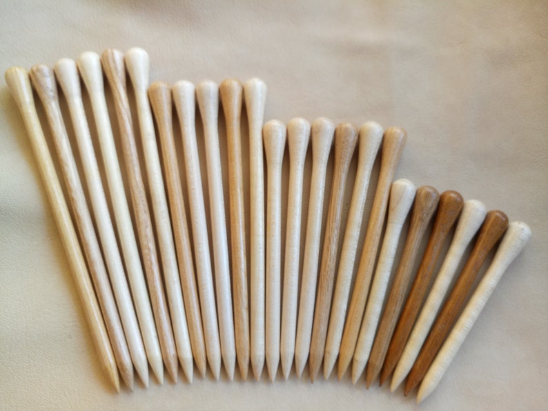 Wooden Hair Stick, Various Size of Hair Sticks, Turned Wooden Hair Sticks, Wooden Stick for Hair Barrette image 1