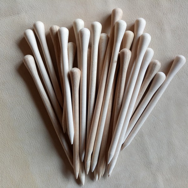 Natural Raw Wooden Hair Stick, Various Size of Hair Sticks, Turned Wooden Hair Sticks, Wooden Stick for Hair Barrette