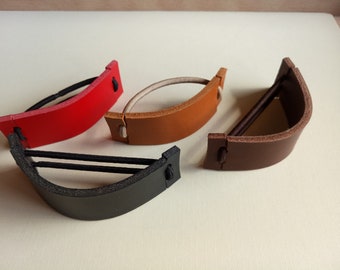 Handcrafted Leather Ponytail Holder, Hair Cuff, Hair Tie