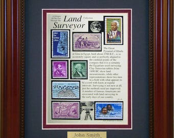 Land Surveyor Etsy - land surveyor 447 unique framed collectible a great gift idea with personalized engraved plate