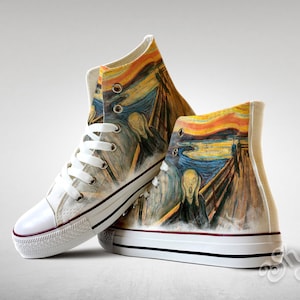 The Scream painting, Custom Made Shoes