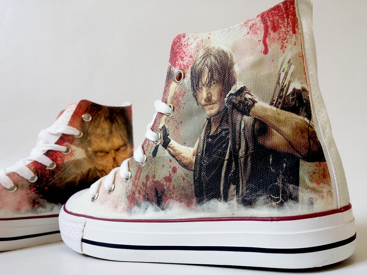 Zombie Hunter Custom Made Shoes - Etsy display picture 3