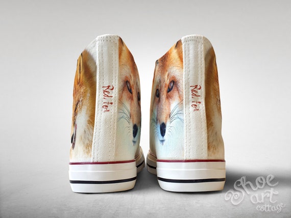 Red Fox, Wild Life, Custom Made Shoes - Etsy Canada