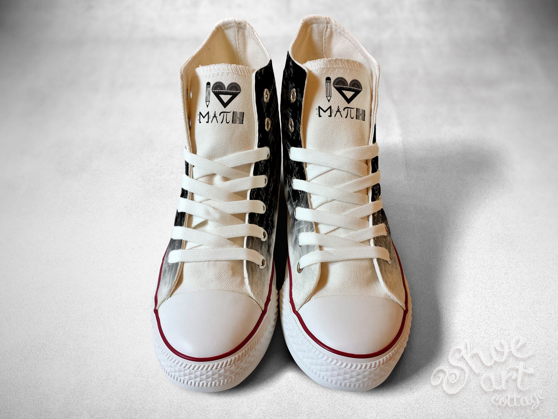 I Love Math, Calculus, Custom Made Shoes - Etsy