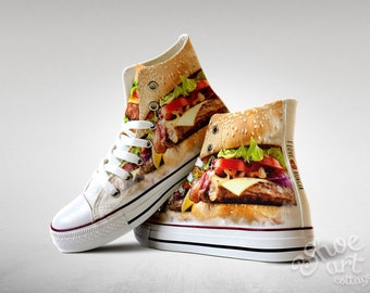 I Love Pizza, Custom Made Shoes - Etsy